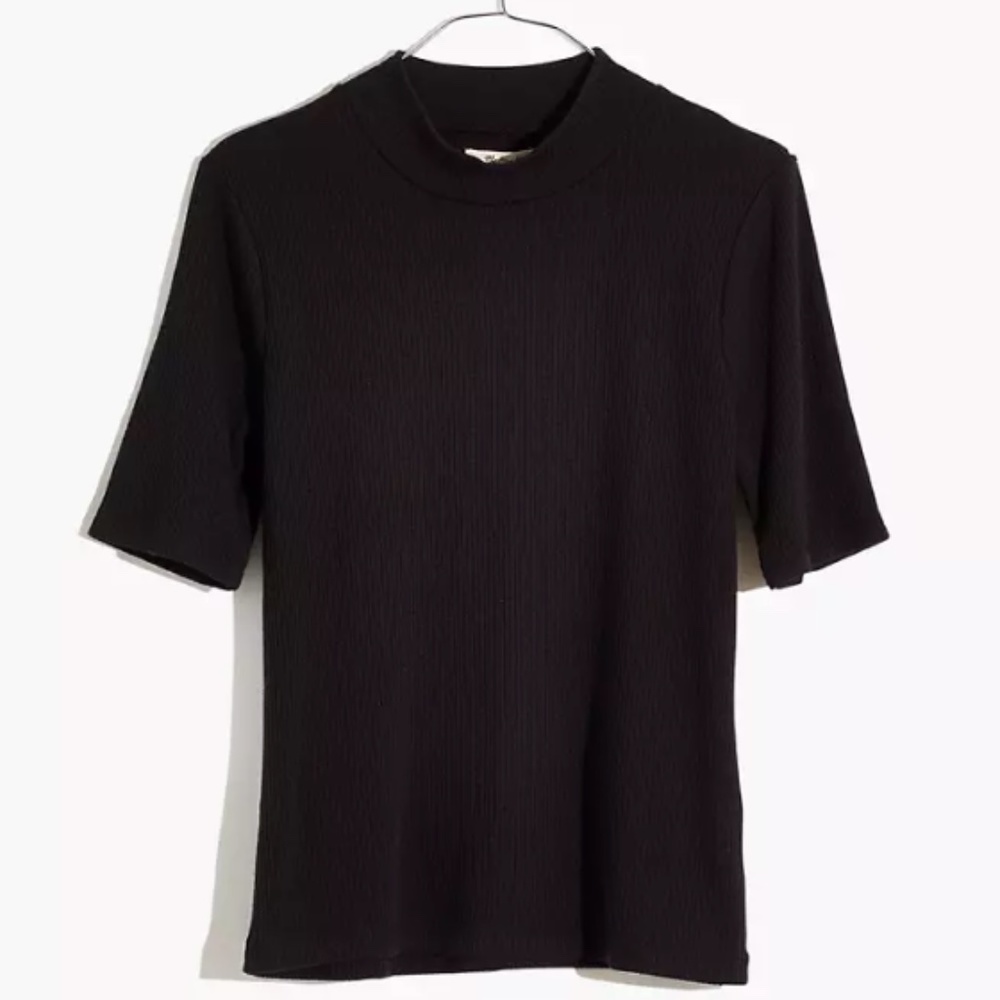 Ribbed Mockneck Top